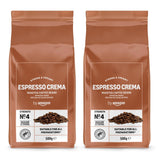 af Amazon Espresso Crema Röstkaffee Ganze Bohnen, 1 kg (2 pakker á 500 g), Rainforest Alliance-Zertifizierung