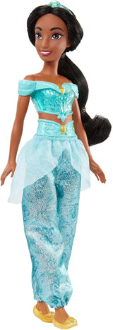 Mattel Disney Princess Legetøj Jasmin Artikuleret modedukke med funklende tøj og tilbehør Disney film inspireret gave til børn HLW12
