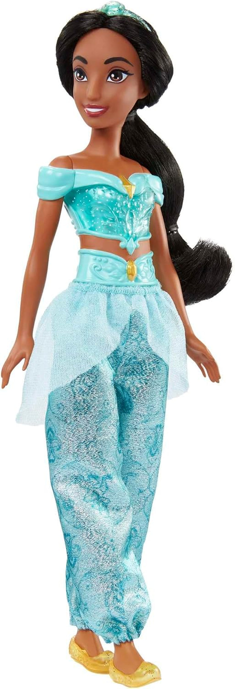Mattel Disney Princess Legetøj Jasmin Artikuleret modedukke med funklende tøj og tilbehør Disney film inspireret gave til børn HLW12