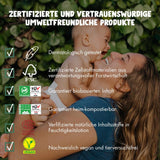 Naty Babyservietter | 100% urte- og duftfri til følsom hud | Plastfrie og certificerede komposterbare servietter med 98 % renset vand | 672 servietter (12 pakker)