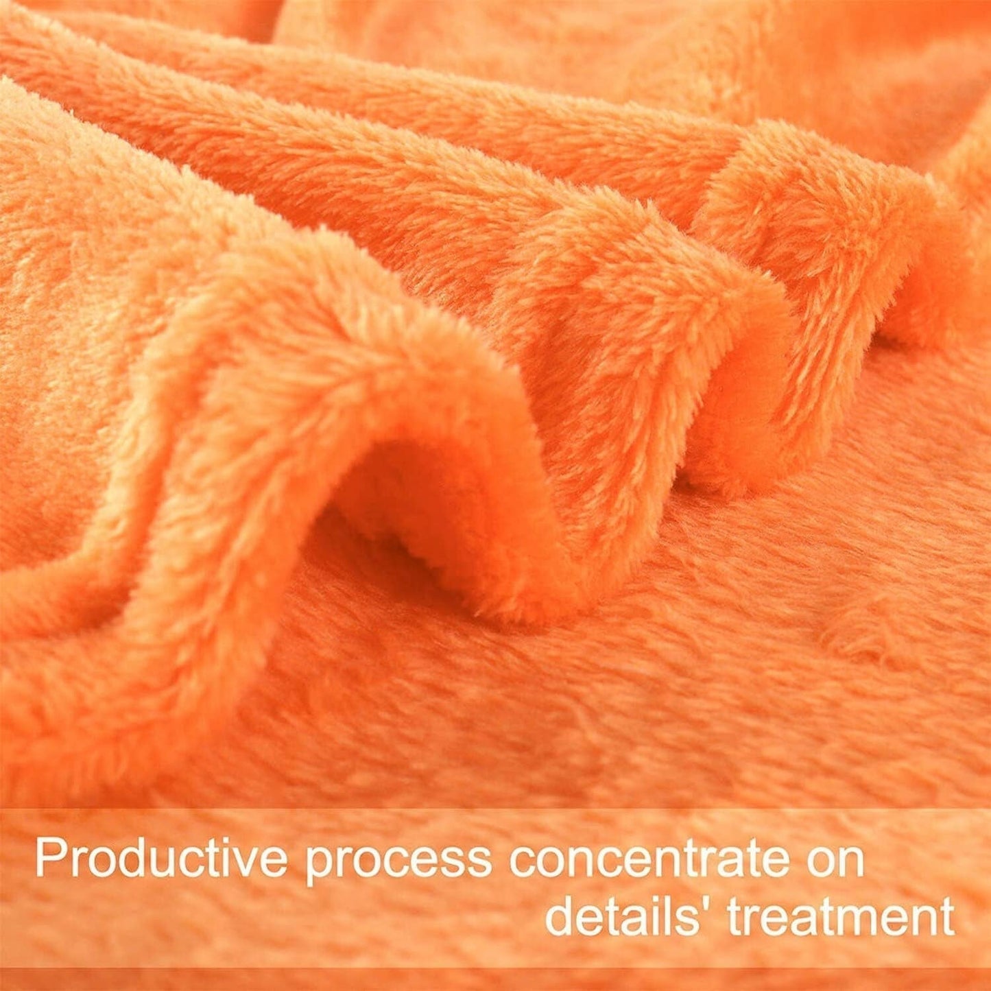Sourcing Map Hyggeligt tæppe tæppe sengetæppe Blødt & varmt fleece tæppe som sofa tæppe Sofa tæppe Stue og krammetæppe Blødt plys uldtæppe Orange 150X200Cm Senge og tæpper Besuche den uxcell-Store