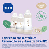 MAM Newborn Sæt, Gavesæt, bestående af: 2 x Anti-kolik flasker 160 ml, 1 x Anti-kolik flaske 260 ml, 1 x Original Start sut, 1 x Broche til sut, fra 0 måneder, Neutro