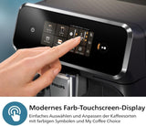 PHILIPS automatisk espressomaskine 2300-serien - 4 drinks, moderne farvetouchskærm, LatteGo mælketilberedningssystem, SilentBrew, 100% keramisk kværn, AquaClean-filter. Mat sort (EP2330/10)