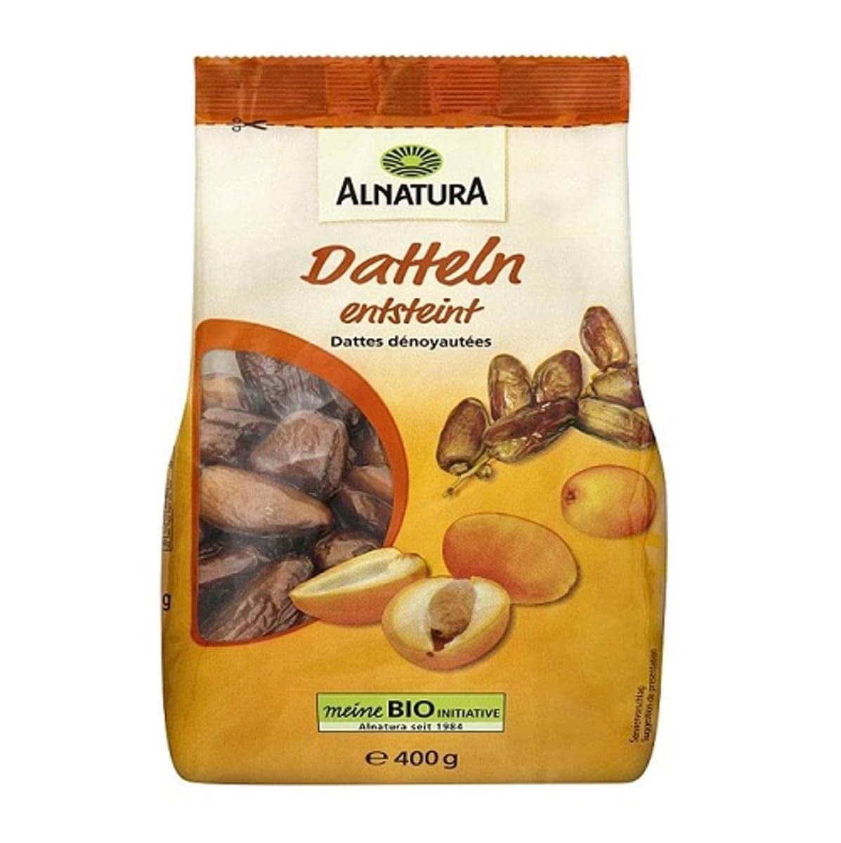 Dadler uden frø, pose med 400 gram Naty Shop dehydrerede produkter