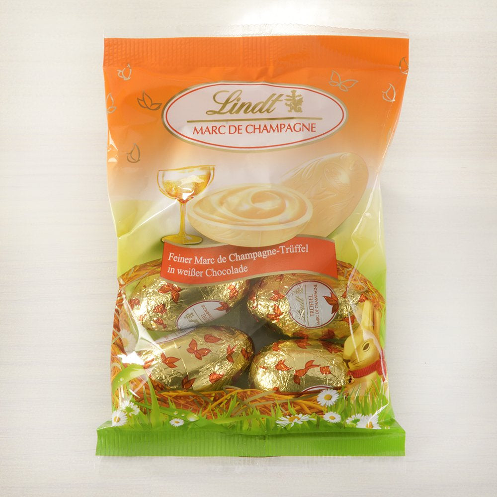 Chokolade udvalgte æg | 288 g | 2 x Crested Æg og Chokoladetrøfler | 3 x 90g | De fineste Marc de Champagne trøfler i hvid chokolade | Påskechokolade | Gave af chokolade