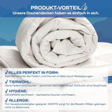 Komfortdyne, (90 dun / 10 fjer), hvid, 155 X 220 Cm Dyner og dyner Naty Shop