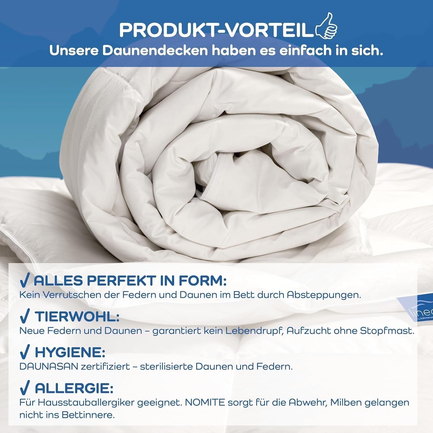 Komfortdyne, (90 dun / 10 fjer), hvid, 155 X 220 Cm Dyner og dyner Naty Shop
