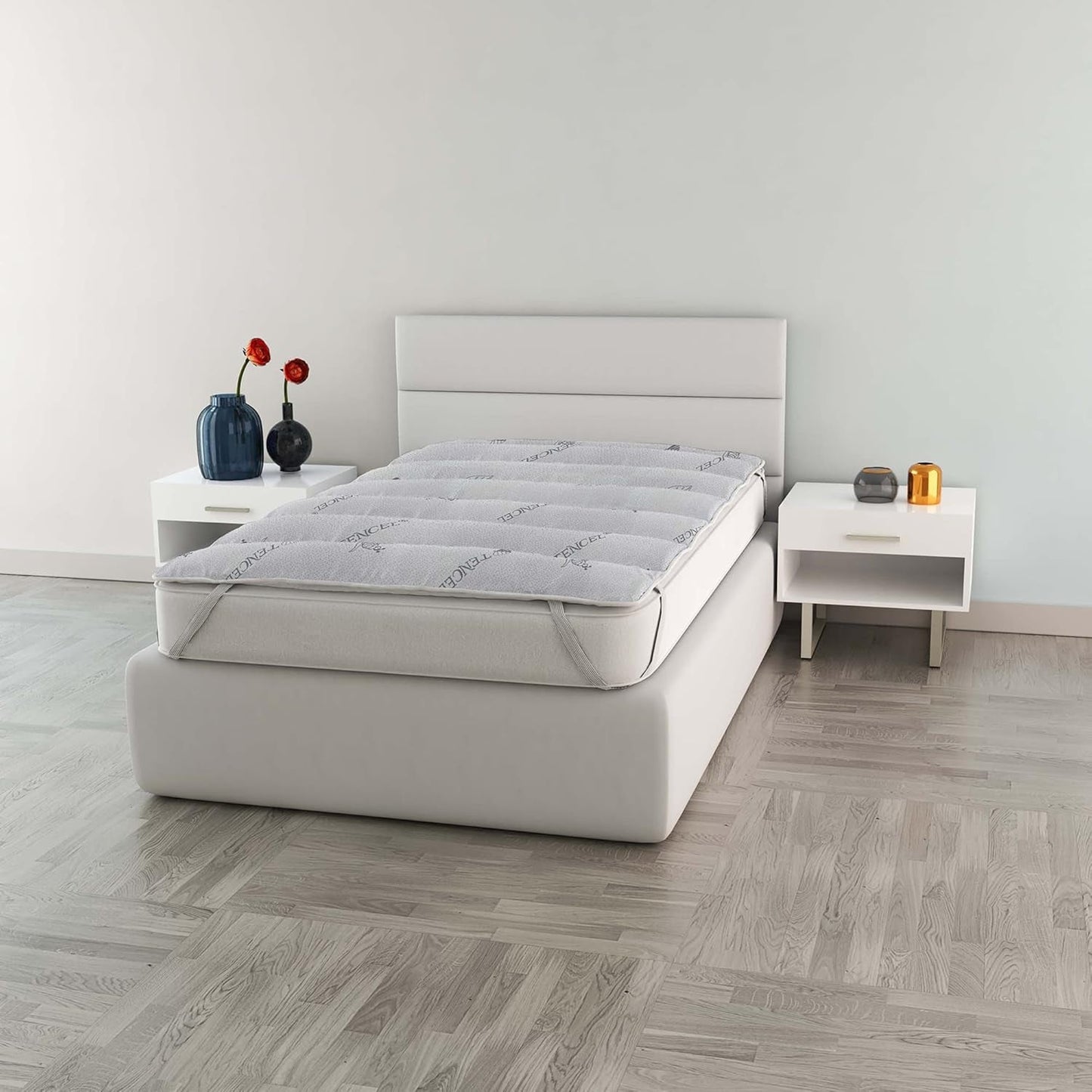 MB Home Italia, Topper, Termokontrol, Dobbelt 160X195 Cm Dyner og dyner Naty Shop Single 80X195 Cm Tencel