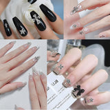 100 stk 3D Cross Nail Nøgleringe, Cross Nail Nøgleringe, Chrome Negle Nøgleringe, Vintage Negle Accessories, DIY Negle Decorations, til kvinder og piger, DIY Negle Decorations