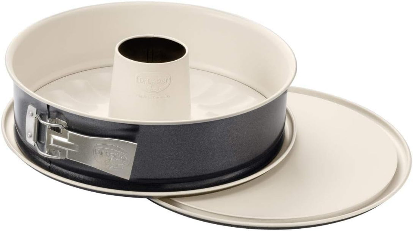 Dr. Oetker Gugelhupfform Ø 22 Cm BACK-TREND, Backform Für Gugelhupf, Runde Bundform Aus Stahl Mit Keramisch Verstärkter Antihaft-Beschichtung (Farbe: Creme/Anthrazit), Menge: 1 Stück Forme og bakker til bagning Naty Shop Springform 26Cm 2 Böden