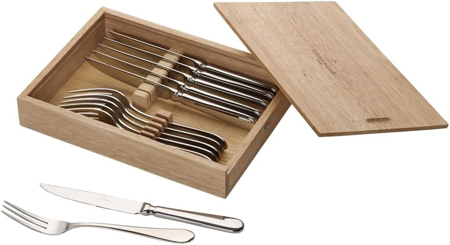 Villeroy And Boch Oscar Steak Bestiksæt, 12 stykker, Til op til 6 personer, Rustfrit stål, Tåler opvaskemaskine Naty Shop