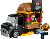 LEGO City Burger Truck Byggesæt med Legetøjsbil til 5-årige, Food Truck Minifigur og tilbehør, Sjov gave til drenge og piger 60404 Byggesæt Besuche den LEGO-Store