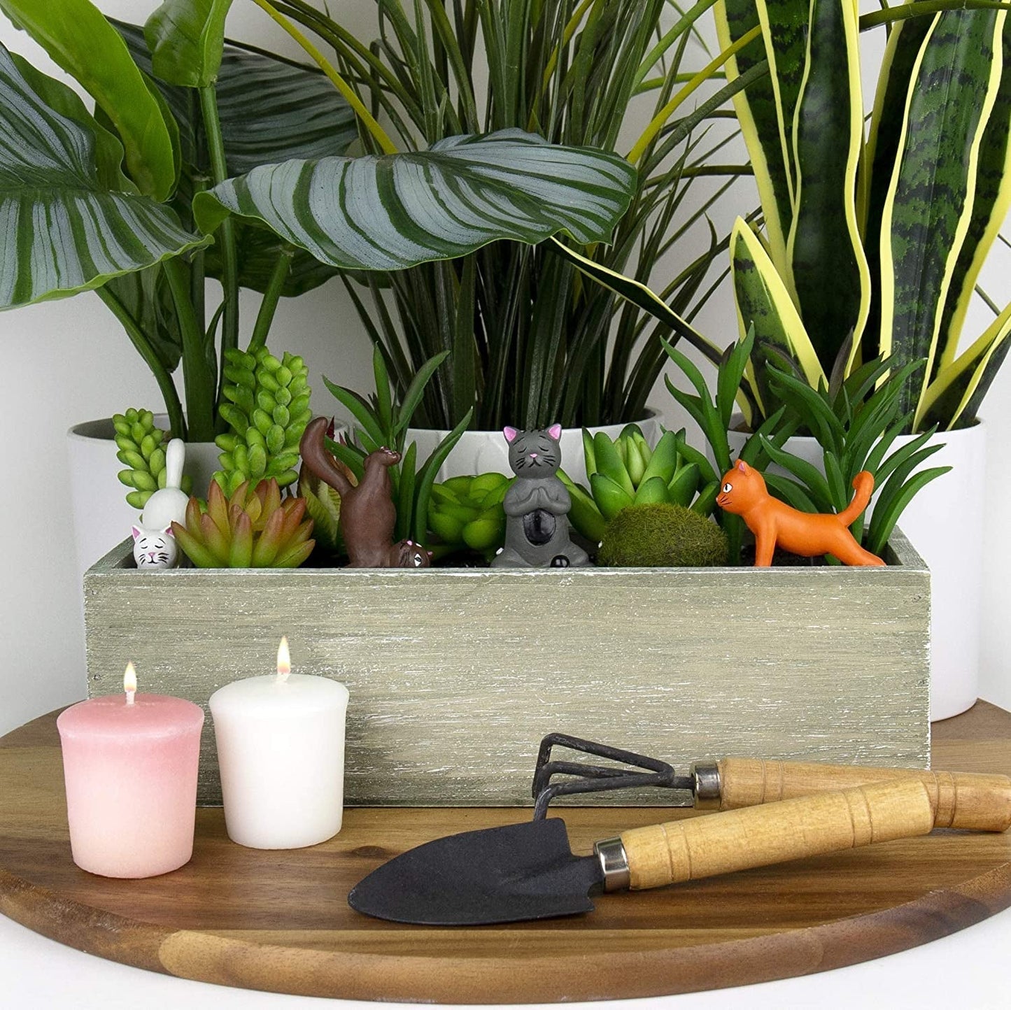 Gave Republic Mini Blomsterpotte Yogakatte, flerfarvet, 1