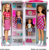 Theo Klein 5801 Barbie-garderobe med tøjstænger og -rum, legetøj fra 3 år og opefter, inkluderer tilbehør, flerfarvet
