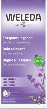 WELEDA BIO, helsebad med naturlig kosmetik med ægte lavendelolie til at berolige sanserne og for en god søvn, 200 ml Brusebad og bad Naty Shop