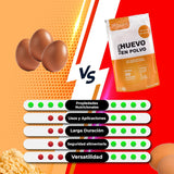 Eipulver aus Freilandeiern (1kg) | Pasteurisiertes Vollei Pulver | Ohne Zusatztoffe | Glutenfri & laktosefri | Vakuumverpackung i Zip-Beutel