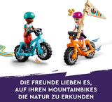 LEGO Friends hyggelige hytter på eventyrlejr, udendørs rollelegesæt, børnelegetøj til piger og drenge fra 7 år med 3 figurer og ræv, campinglegetøj 42624 Byggesæt Besuche den LEGO-Store