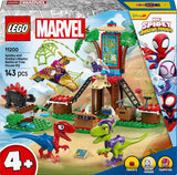 LEGO Marvel Showdown at the Treehouse: Spidey-Rex Vs. Gobby-Raptor, dinosaurbygge- og legesæt, legetøjsdinosaurgave til drenge og piger 4+, Spidey og hans supervenner 11200 byggesæt Besuche den LEGO-Store