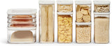 Mepal sæt med 9 opbevaringsglas med låg - Rektangulære madbeholdere - Plastkøkkenorganisering - Lufttætte opbevaringsbeholdere - 7 opbevaringsglas og 2 madopbevaringsglas - White Naty Shop Madopbevaringsbokse Standardtitel