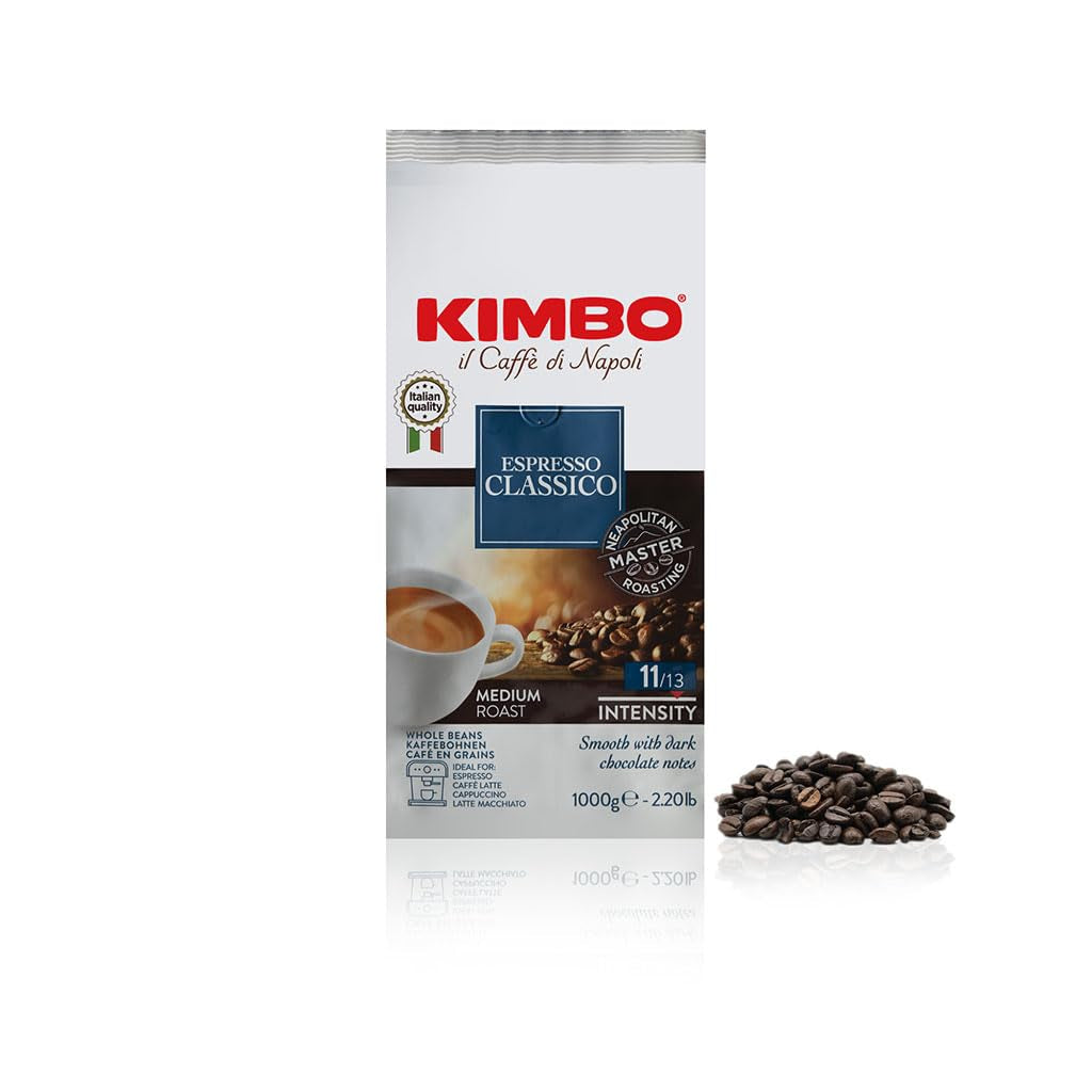 Espresso Classico ganze Kaffeebohnen, medium Röstung, 1 kg pose