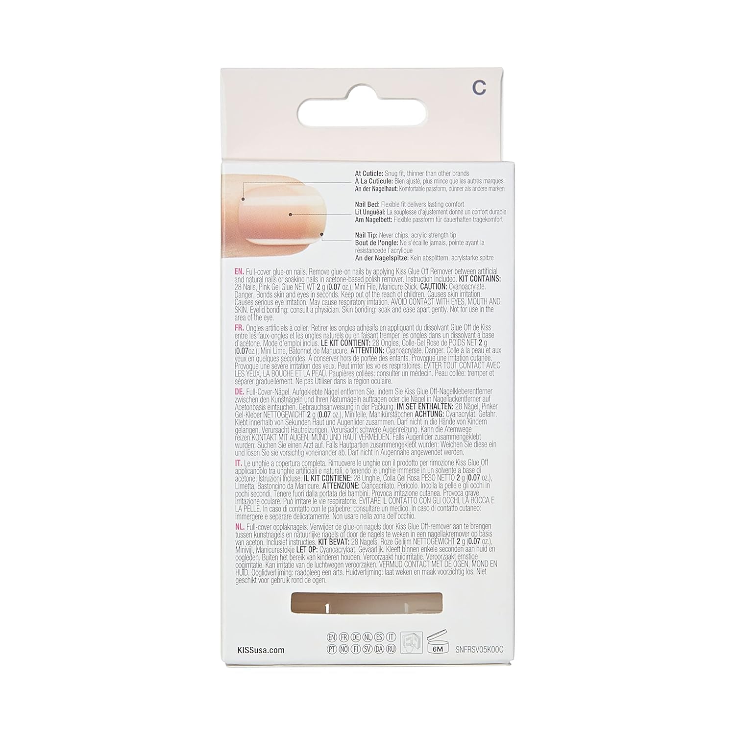 Kiss Nude Nails Amazing Nails (pakke med 2)