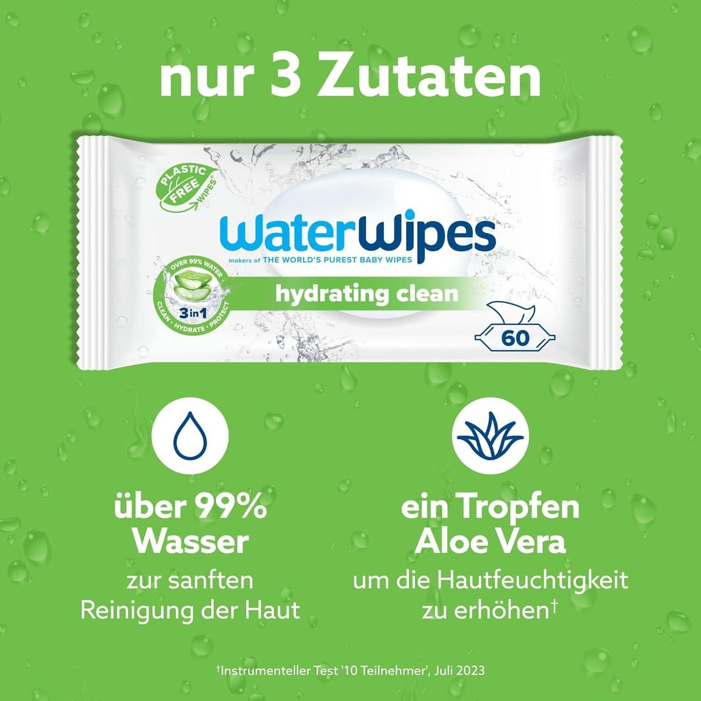 Vandservietter Fugtgivende og rensende babyservietter med 99 % vand og aloe vera-ekstrakt Vådservietter til ansigt og krop Naty Shop