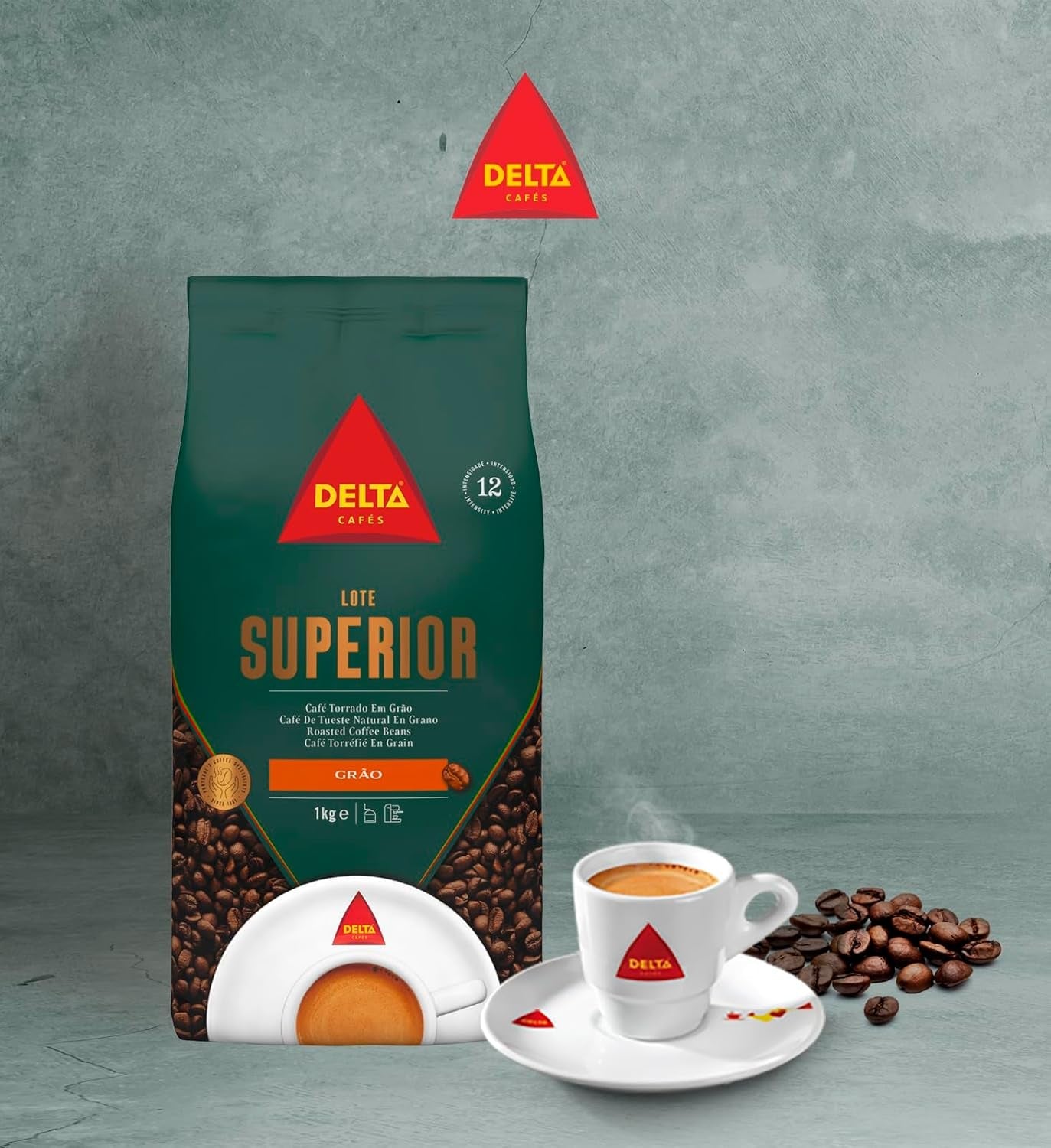 Pakningsparti Delta Superior kaffebønner 1 kg