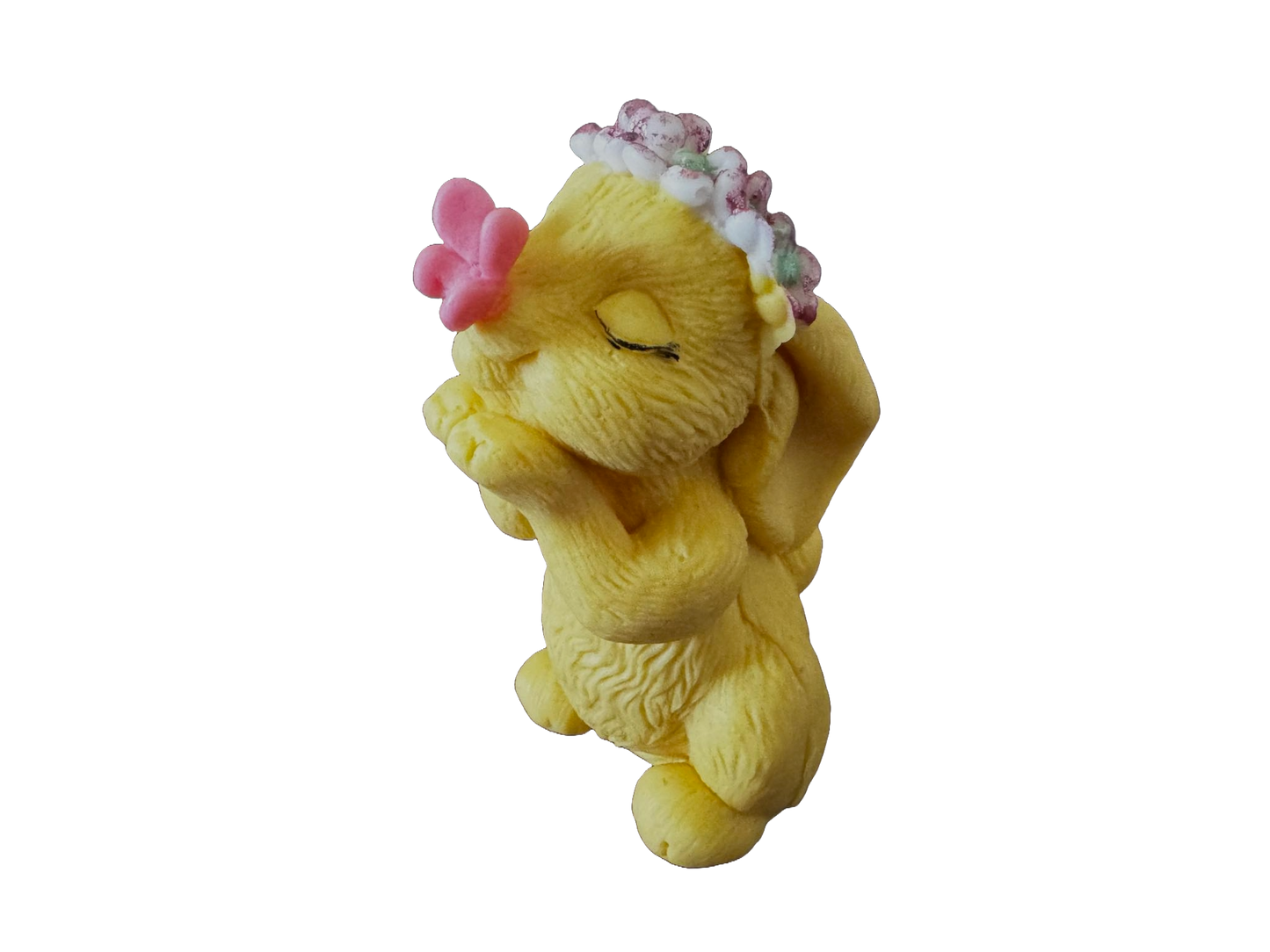 Spiselig dekoration fra sukkerpasta, kanin med en sommerfugl Dekorationer fra Naty Shop Sugar Paste