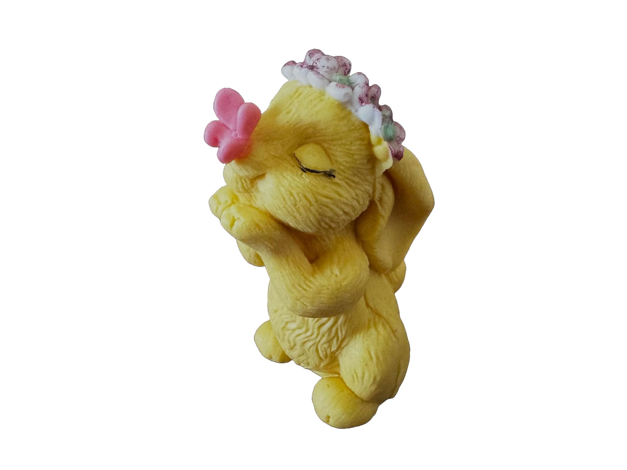 Spiselig dekoration fra sukkerpasta, kanin med en sommerfugl Dekorationer fra Naty Shop Sugar Paste