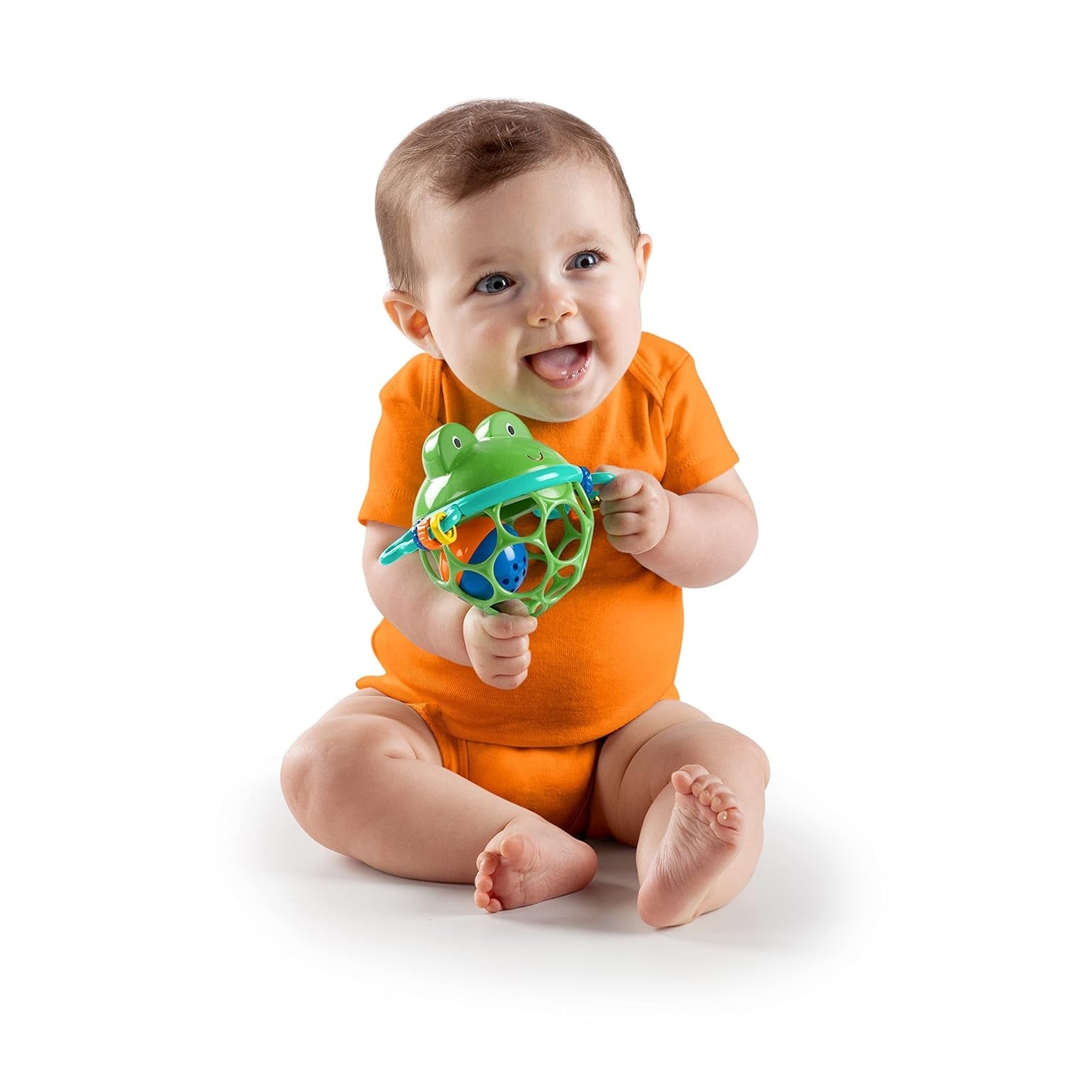 Bright Starts Little Shakers 6-delt gavesæt - babyrangler og bidere BPA-fri let at fange Unisex Newborn+