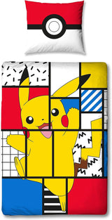 Sengetøj til teenagere og børn, Pikachu, 100 % bomuld Sengetøj - børn Naty Shop Standardtitel