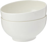 Villeroy & Boch For Me kornskåle sæt med 2, hvid, tåler opvaskemaskine, tåler mikroovn, små skåle til 2, skåle, kornskåle, snacks eller saucer, tallerken, premium porcelæn
