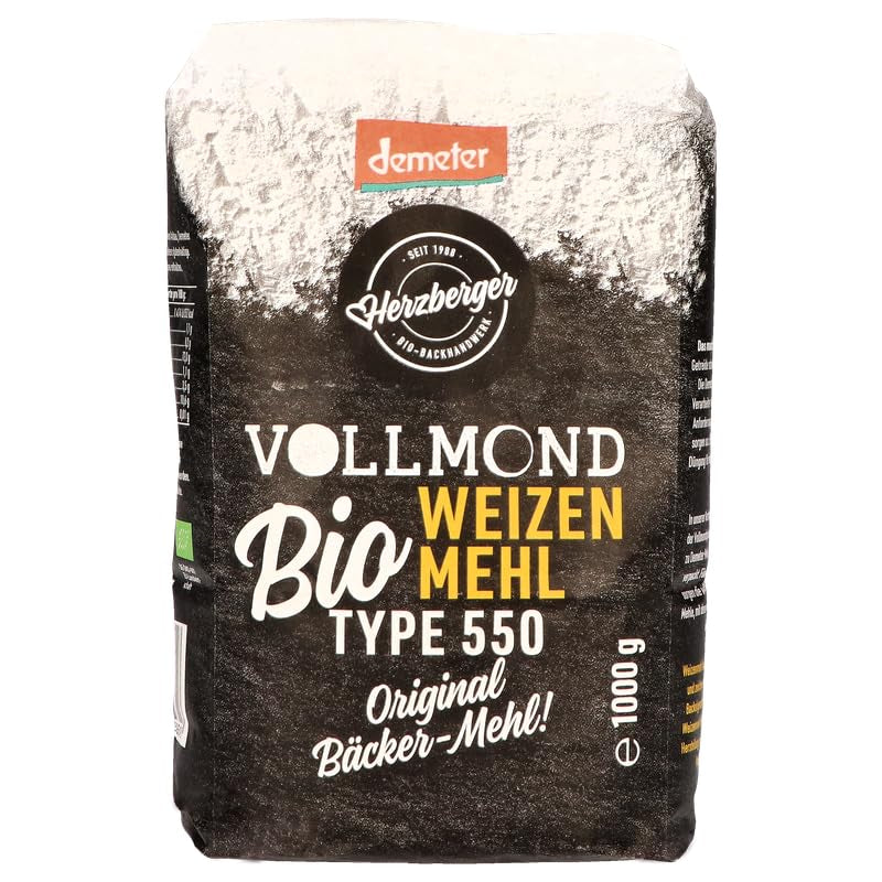 Vollmond økologisk hvedemel, type 550, 1 kg