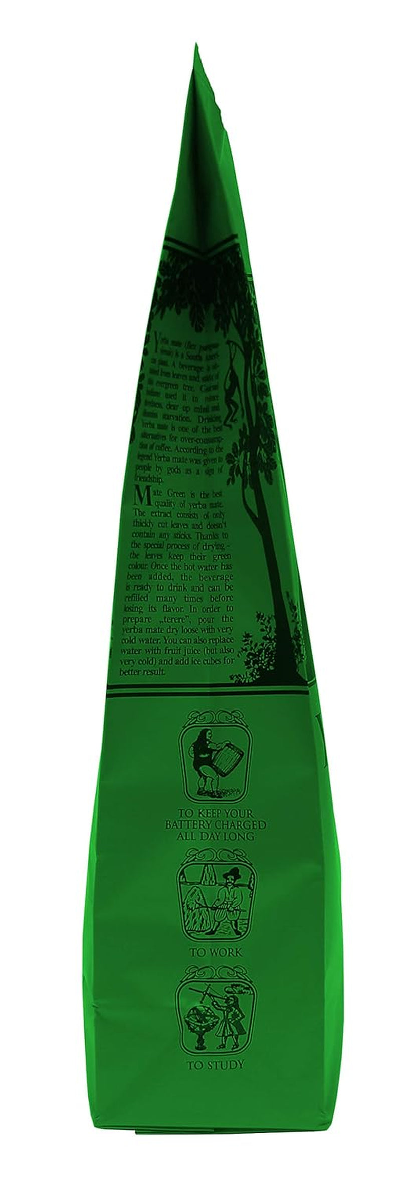 Yerba "BIO" 400 g økologisk Mate-te, økologisk, naturligt stimulerende middel og energigivende middel med koffein, Yerba Mate-te med frugt, Mate-te med højt koffeinindhold, høj kvalitet