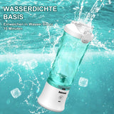 Mixer Smoothie Maker to Go, Mini Standmixer Tragbar Mit 6-Klingen Edelstahl, Enstafter Mit Reisedeckel, USB Portable Blender Elektrisch 600Ml flaske, Mixer Shaker Slushy Maker Wasserdichter Bucatarie Naty Shop