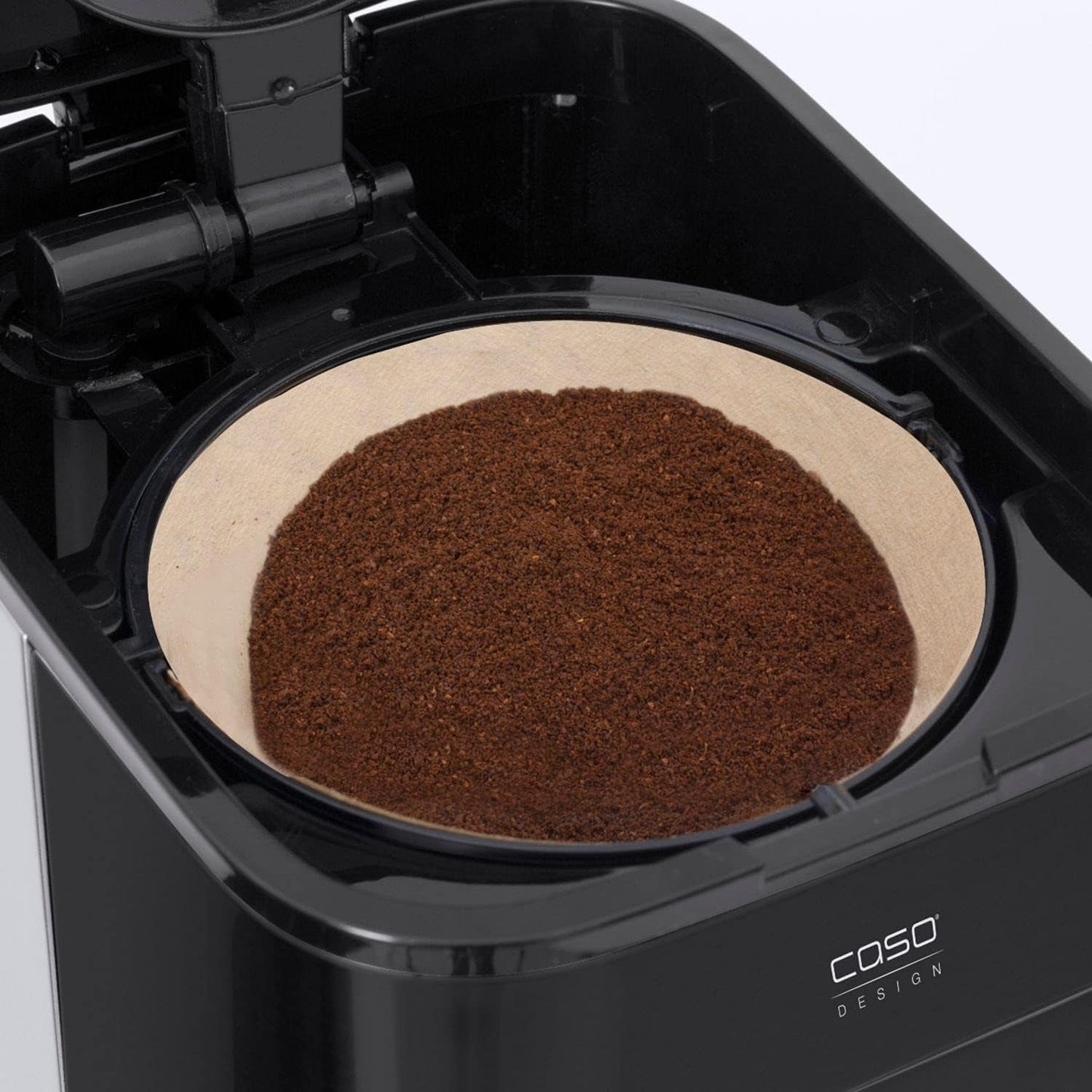 CASO Coffee Taste and Style espressomaskine med permanent filter, 1,5 l, optimal bryggetemperatur 92-96 °C, anti-drypsystem, optimeret bryggehoved, rustfrit stål, 12 kopper