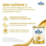 BEBA SUPREME 2 Tilskudsmælk efter 6 måneder, kun laktose, palmeoliefri, 6 stk. (6 x 800 g) Naty Shop
