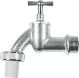 Hornhane - 20,95 mm (1/2 tomme) hangevind - Inkluderer slangeforbindelse - Messing af høj kvalitet - Ideel som udendørs vandhane / regntøndehane / hane / lukkeventil / FLOR92590
