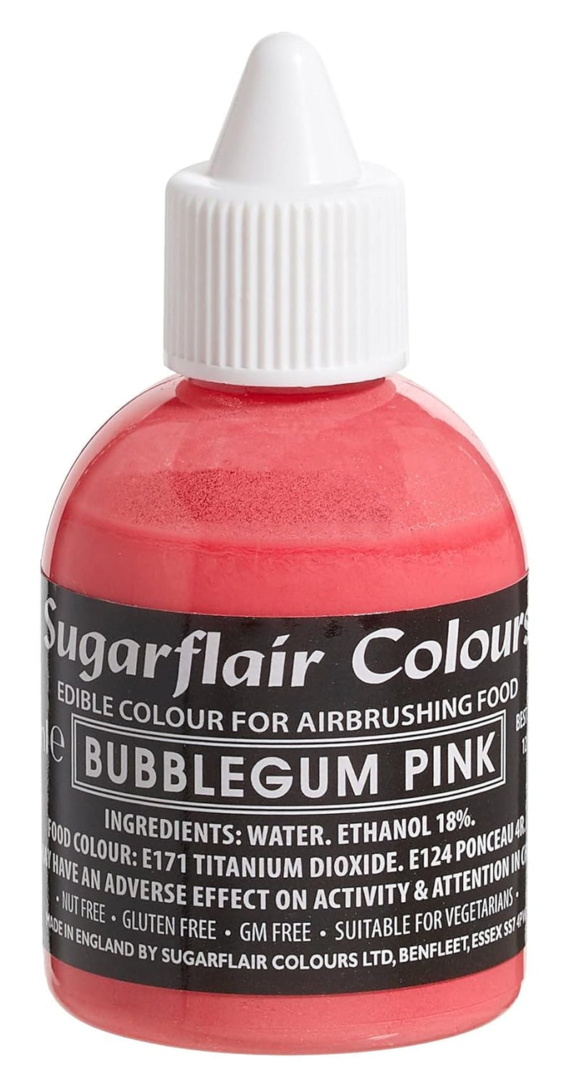 Sugarflair Deep Red Food Coloring - Spiselig flydende madfarve, Airbrush-farve til kager, muffins, frosting og kagepynt - 60 ml