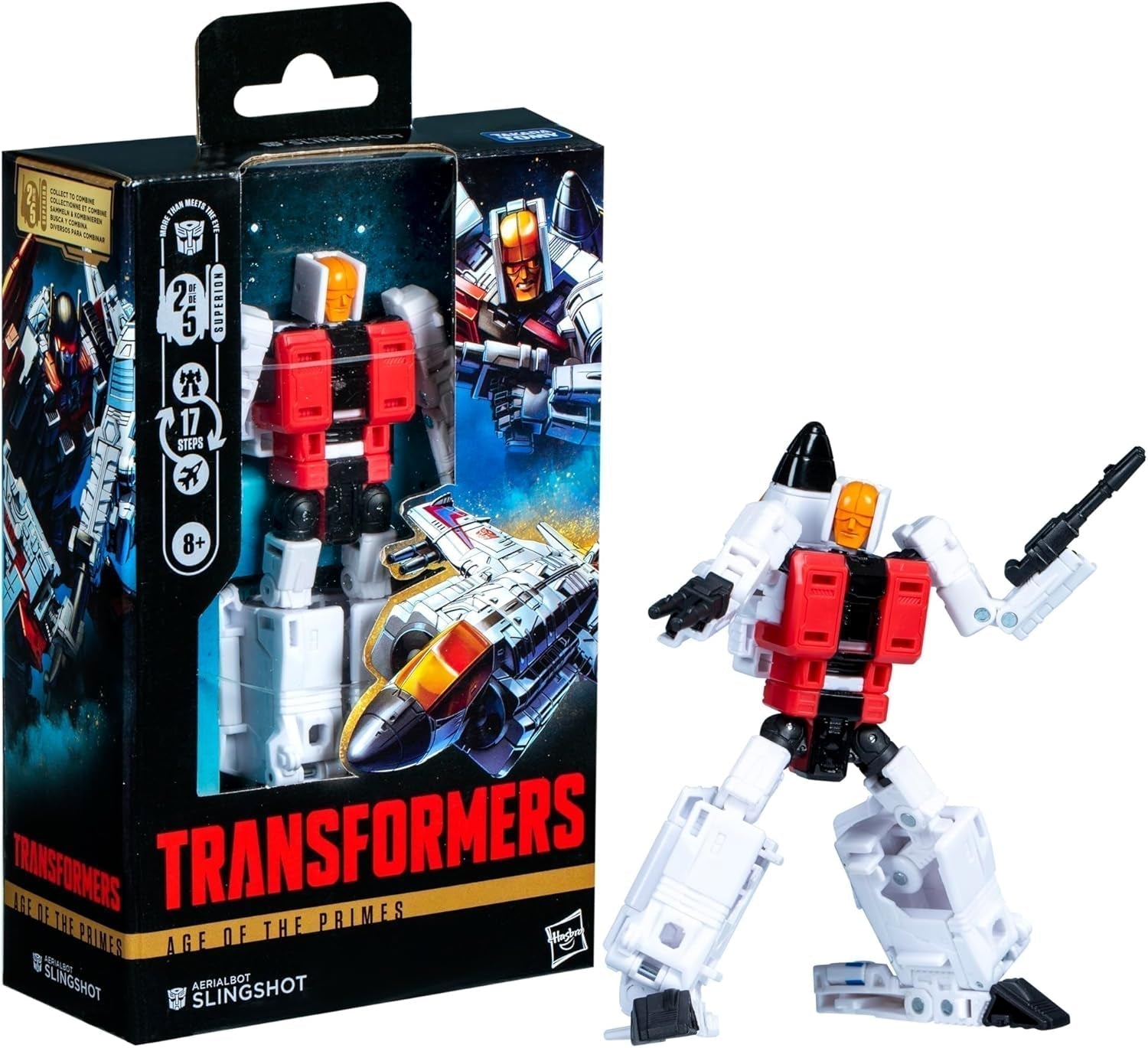 Transformers Age of the Primes Deluxe-klasse Aerialbot Slingshot Actionfigur Actionfigurer Naty Shop