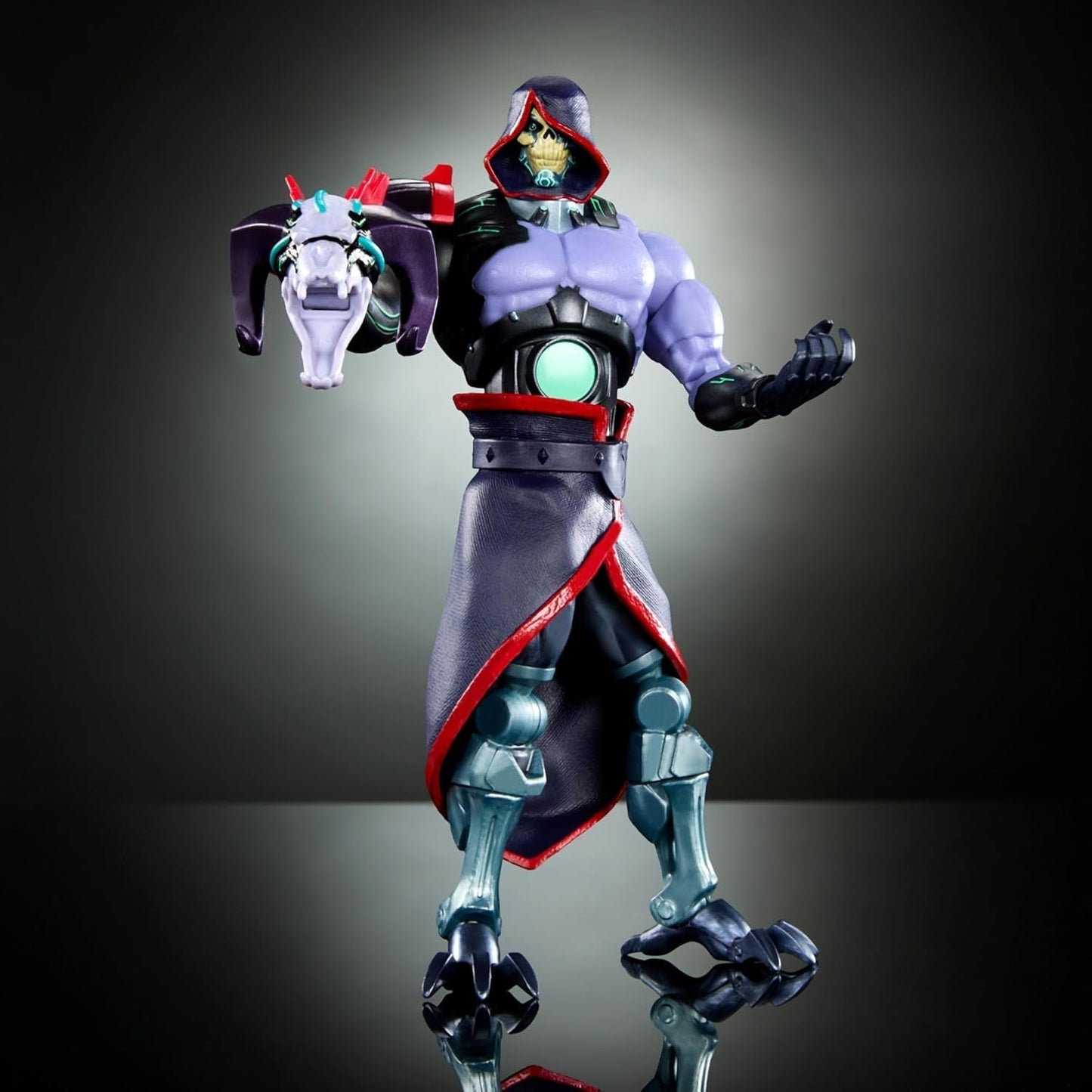 Masters of the Universe: Revolution Masterverse Skeletor Action Figur Samlefigur med 30 bevægelsespunkter og bevægelig robotarm Motu Toy HYC46 Action Figurer Naty Shop