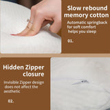 MINGZE Multifunktionel Memory Foam Pude Nakkepude Skum, Bue U-formet Nakkepude, Slow Rebound Sovepude Rebound Pressure Pude, Pude Is Silke til Hånd- og Nakkebeskyttelse Cervikal Ortopædiske Puder Naty Shop