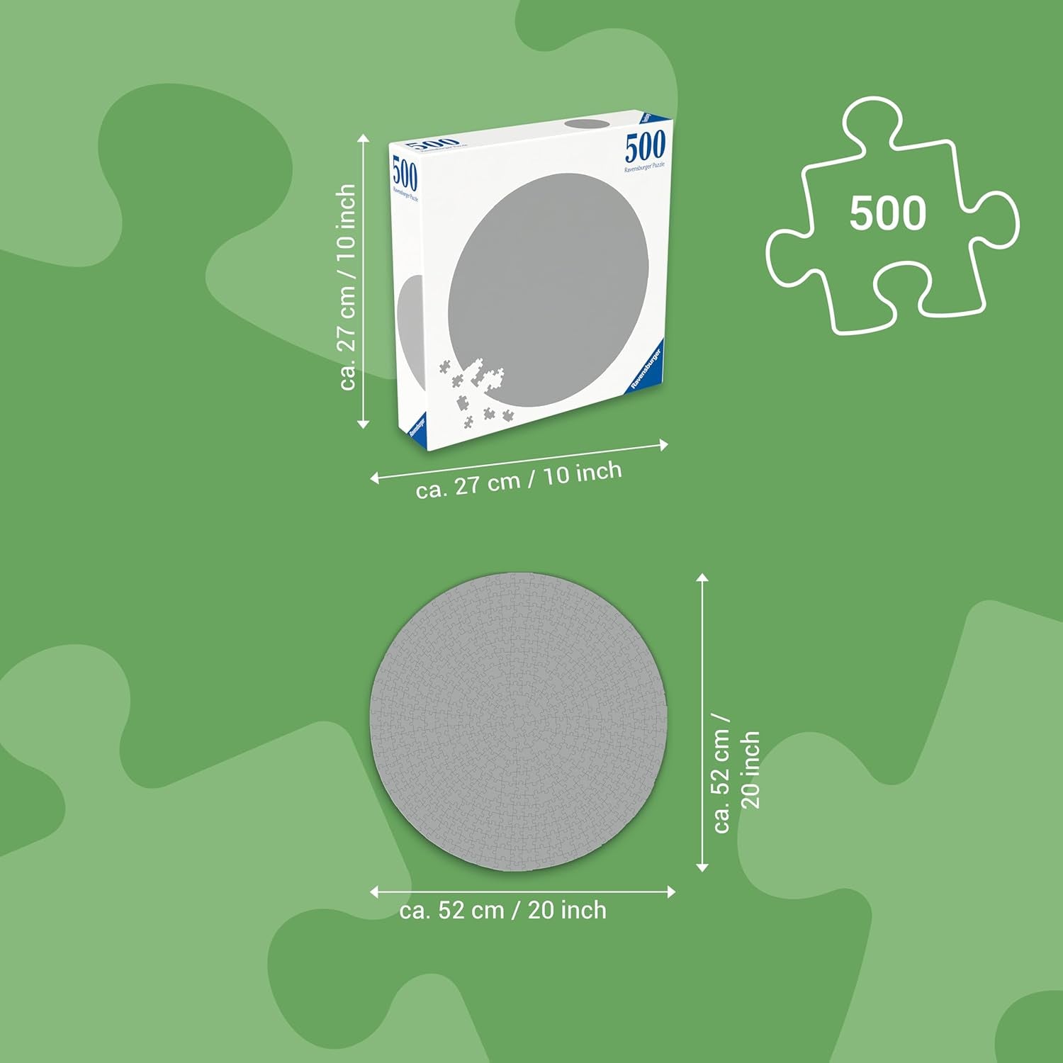 Ravensburger - Puslespil for voksne - Rundt puslespil med 500 brikker - Velegnet fra 12 år - Insekter (farvehjul) - Puslespil lavet i Europa - 12000820 Puslespil Naty Shop