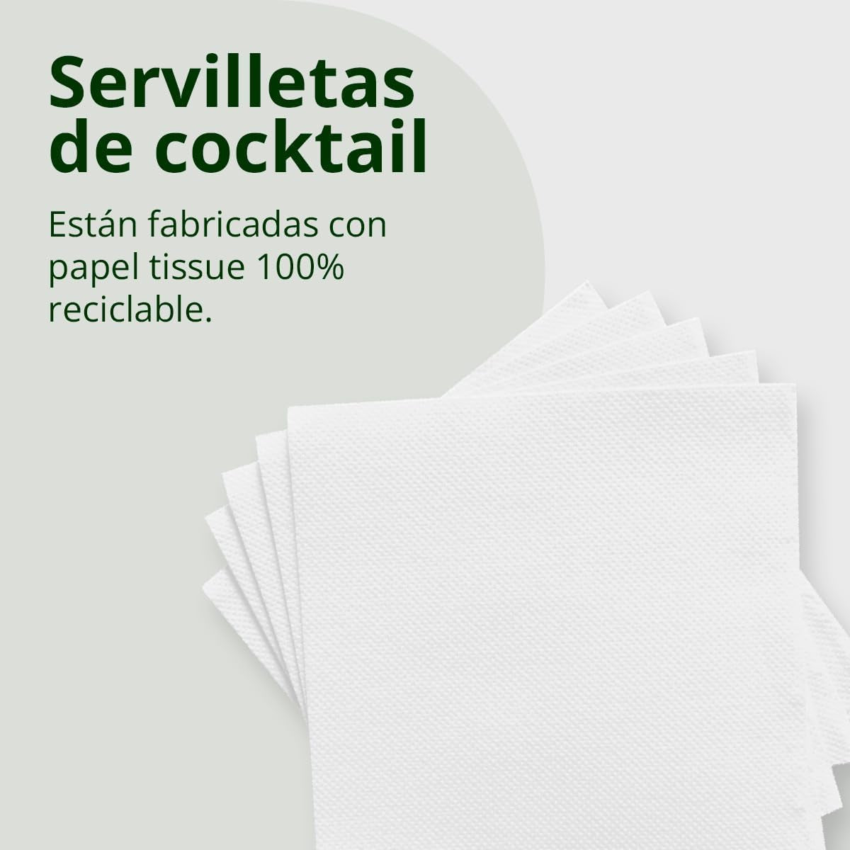 300 pakke hvide cocktailpapirservietter + servietholder i rustfrit stål Micro Dot Texture Tykt Absorberende 10 X 10 cm foldet sammen
