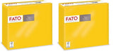- Blødt og delikat engangspapir, pakke med 40 servietter, størrelse 38X38 foldet i 4, 2 lag, gul farve, 100 % rent cellulosepapir, FSC-certificeret (2 pakke)
