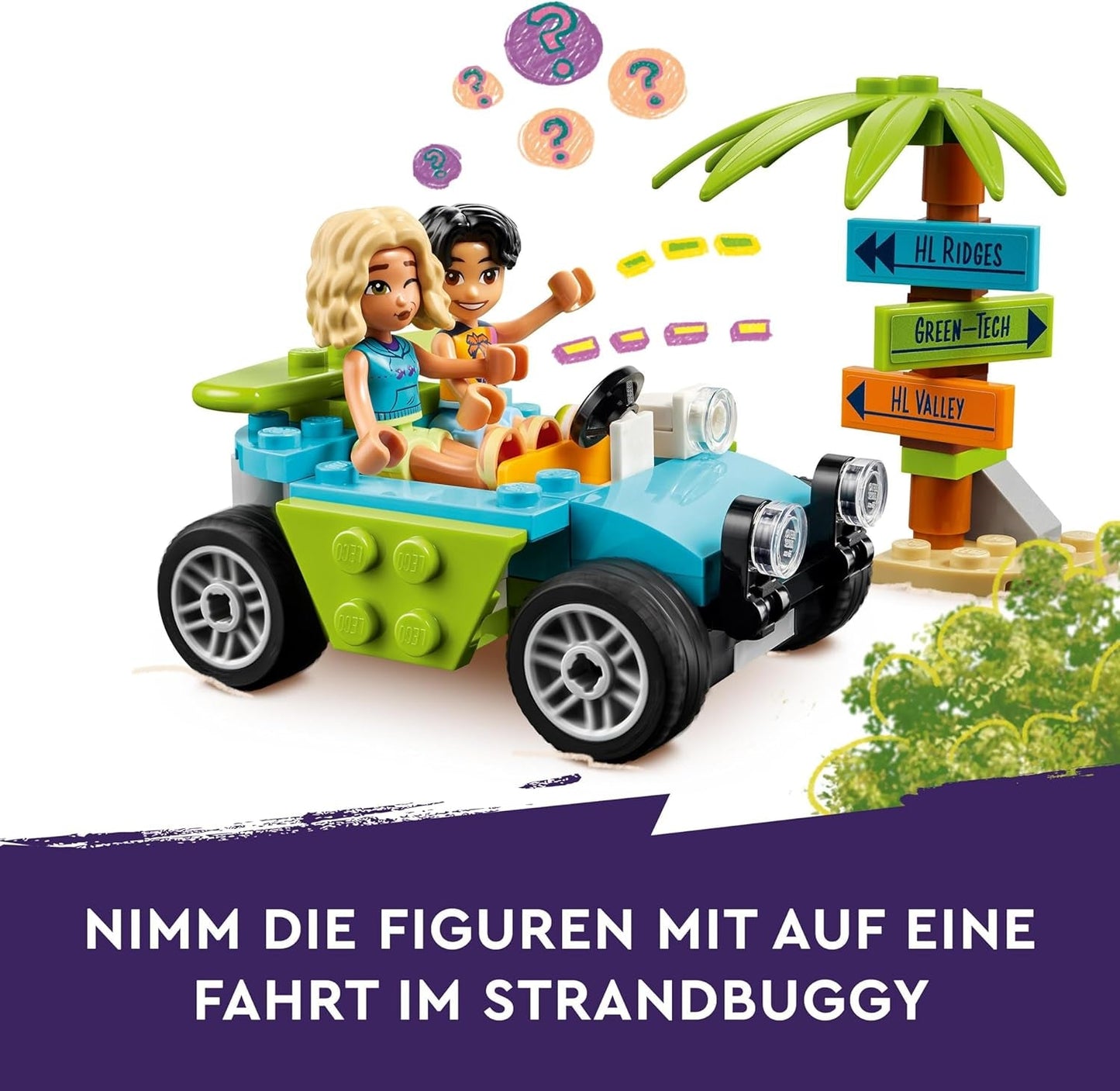 LEGO Friends Smoothie Stand At The Beach Rollespil Legesæt Gaveidé til piger og drenge 6 år med legefigurer Skildpadde og tilbehør Socialt udviklingslegetøj 42625 Byggesæt Besuche den LEGO-Store