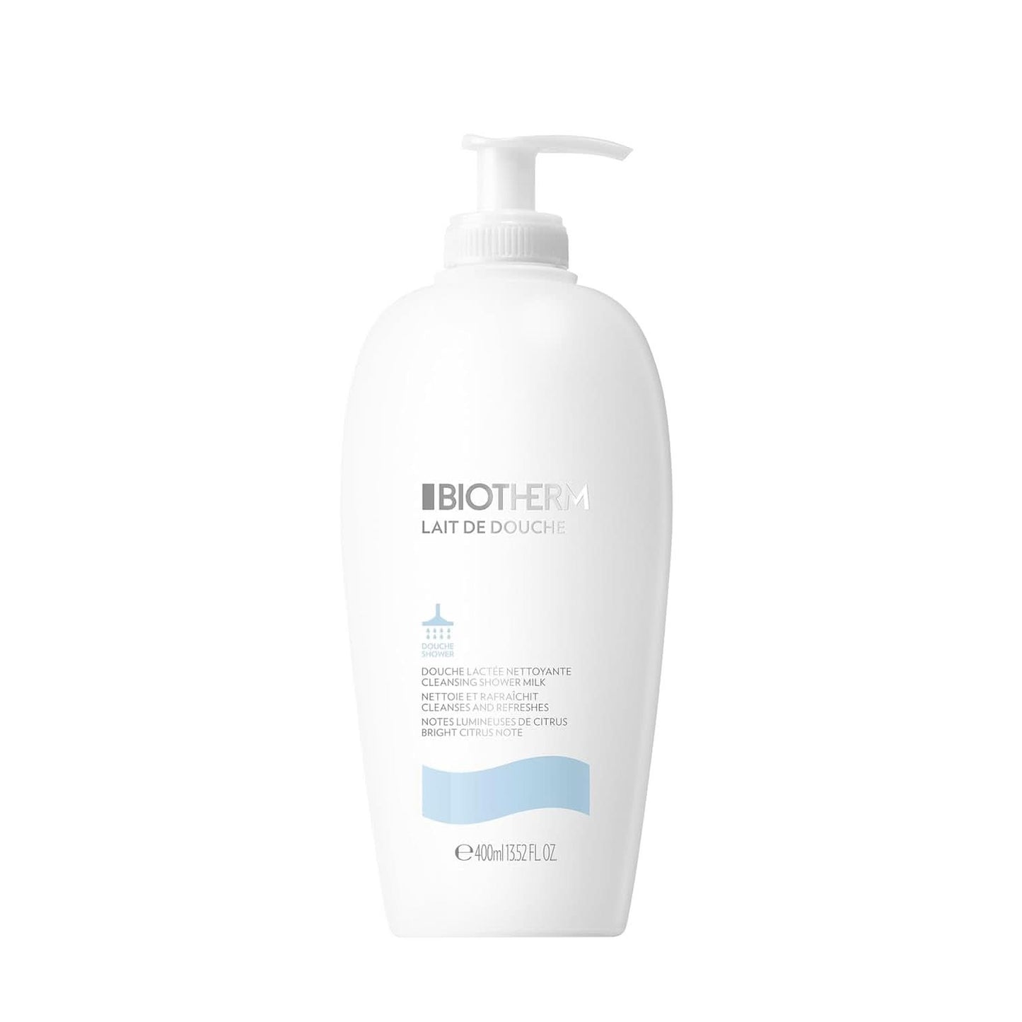Biotherm, opkvikkende brusecreme til intensiv hydrering og en glat kropsfornemmelse, 400 ml brusebad og bad Naty Shop