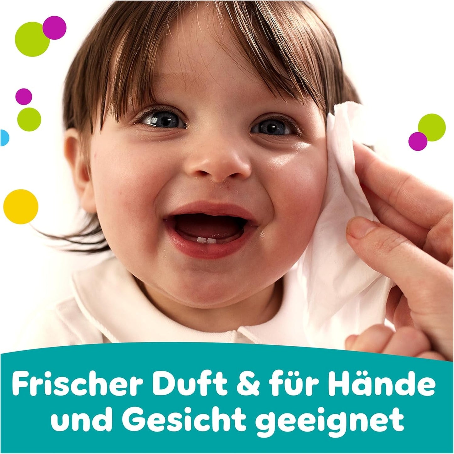 Pampers Fresh Clean vådservietter, 12 pakker med 52 servietter, 624 servietter i alt, let duft, også velegnet til hænder og ansigt