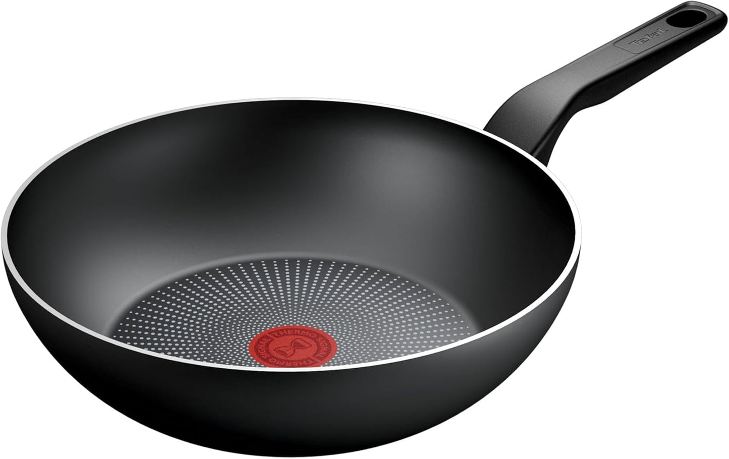 Tefal Genanvendt på, 100% genanvendt aluminiumspande, non-stick belægning, induktion Gryder og pander Naty Shop Wokpande 28 Cm