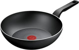 Tefal Genanvendt på, 100% genanvendt aluminiumspande, non-stick belægning, induktion Gryder og pander Naty Shop Wokpande 28 Cm